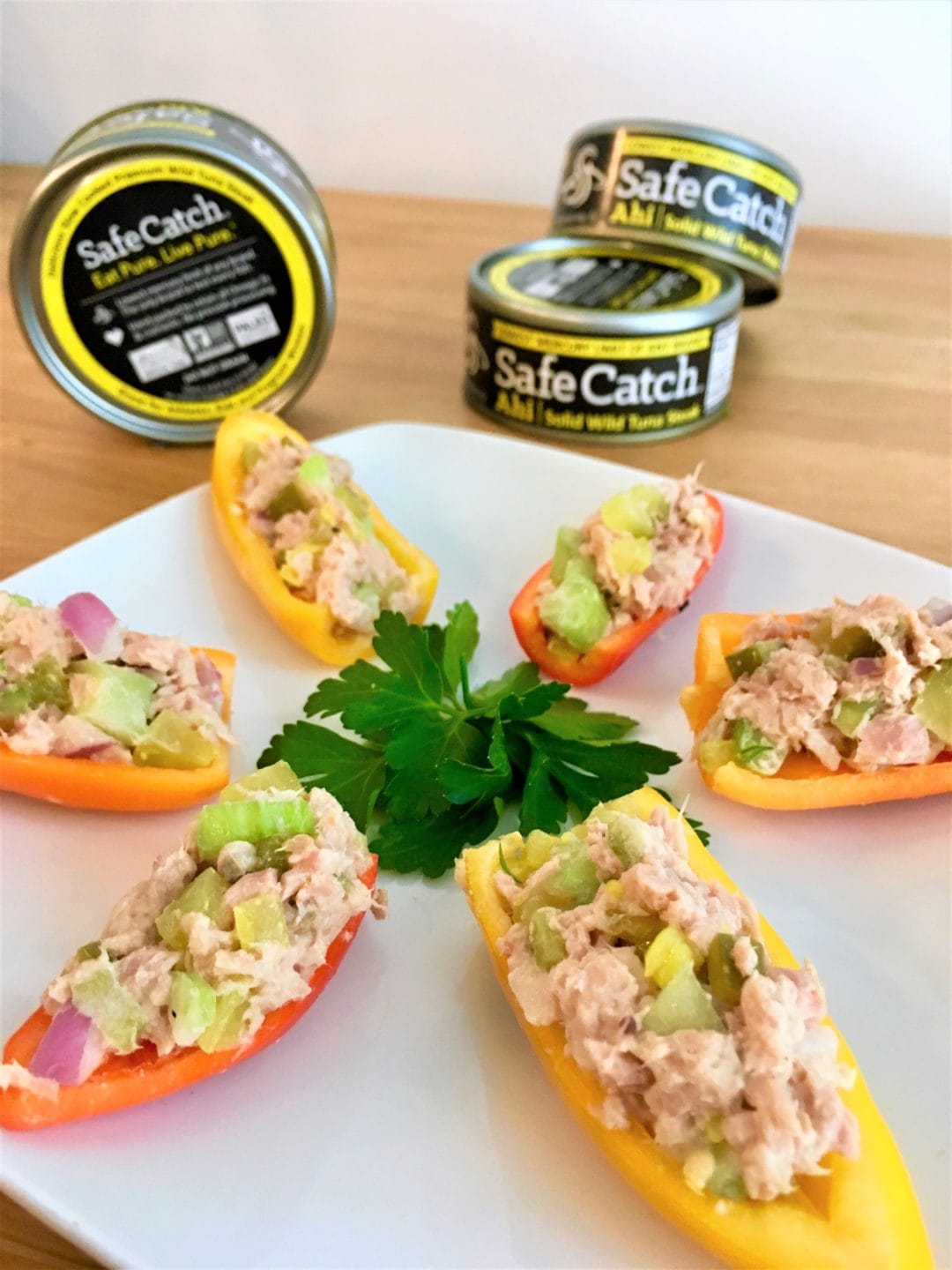 Ahi Tuna Stuffed Bell Pepper Bite