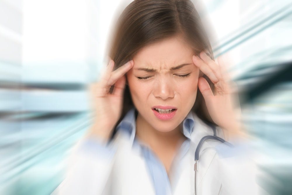 Pregnant woman with migraines